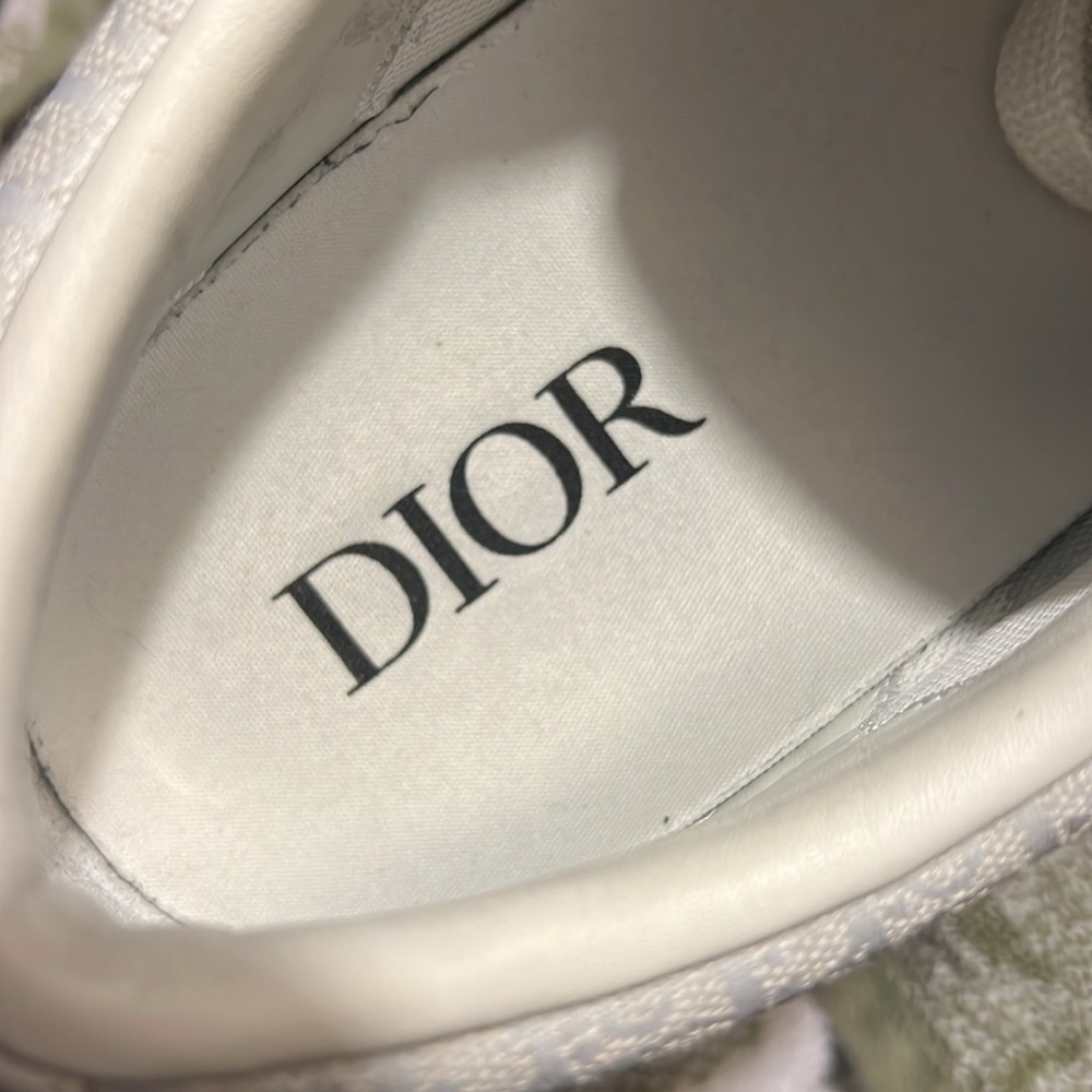 Dior B33 Spin Sneakers - White and Gray - Picture 11 of 12